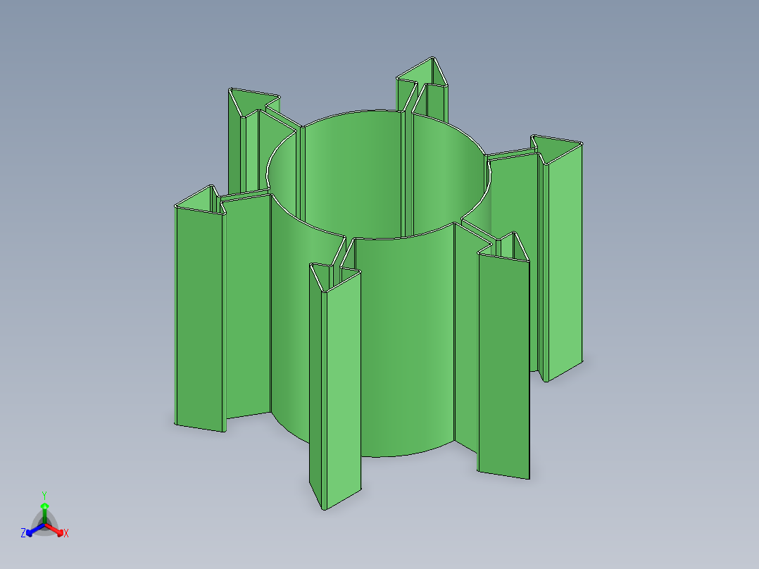 钣金图形正等轴测图