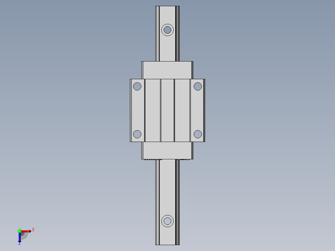 直线导轨滑块HGW15CC俯视图