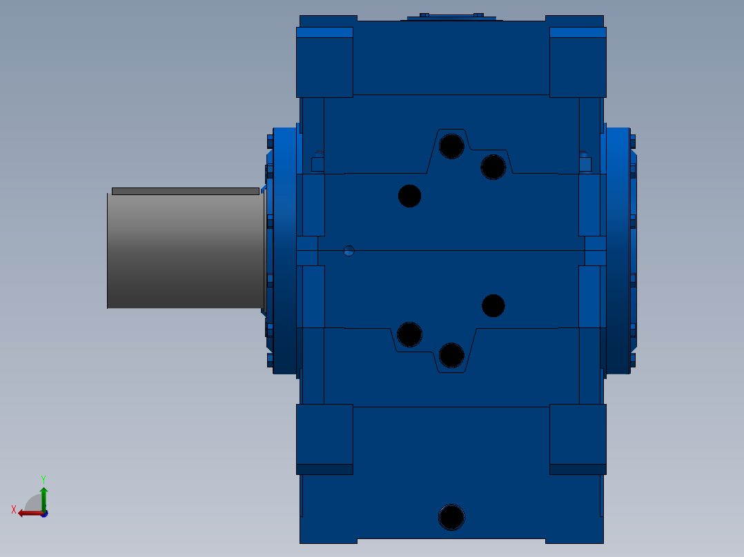 平行轴减速器 RCI 4501 UO1A 9.33后视图