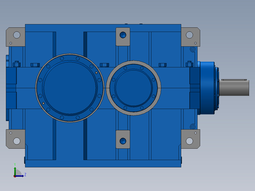 平行轴减速器 RCI 4501 UO1A 9.33左视图