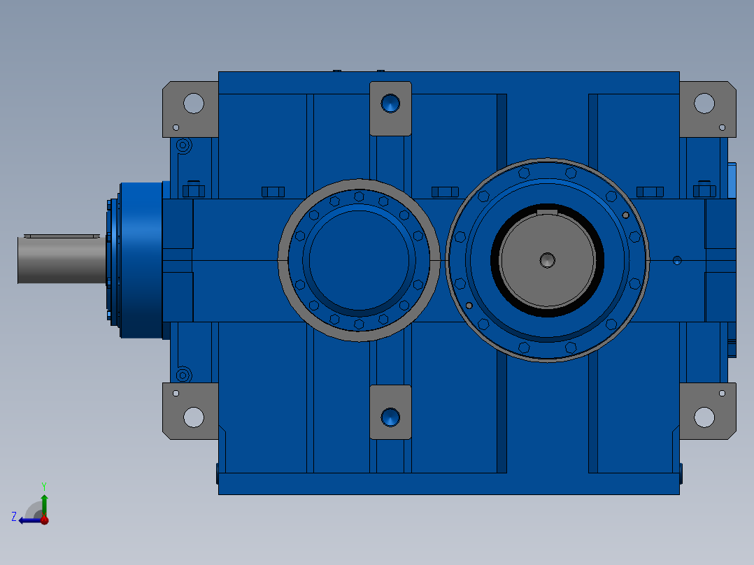 平行轴减速器 RCI 4501 UO1A 9.33右视图