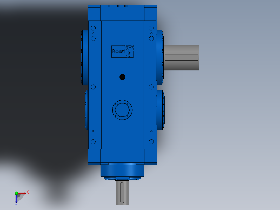 平行轴减速器 RCI 4501 UO1A 9.33俯视图