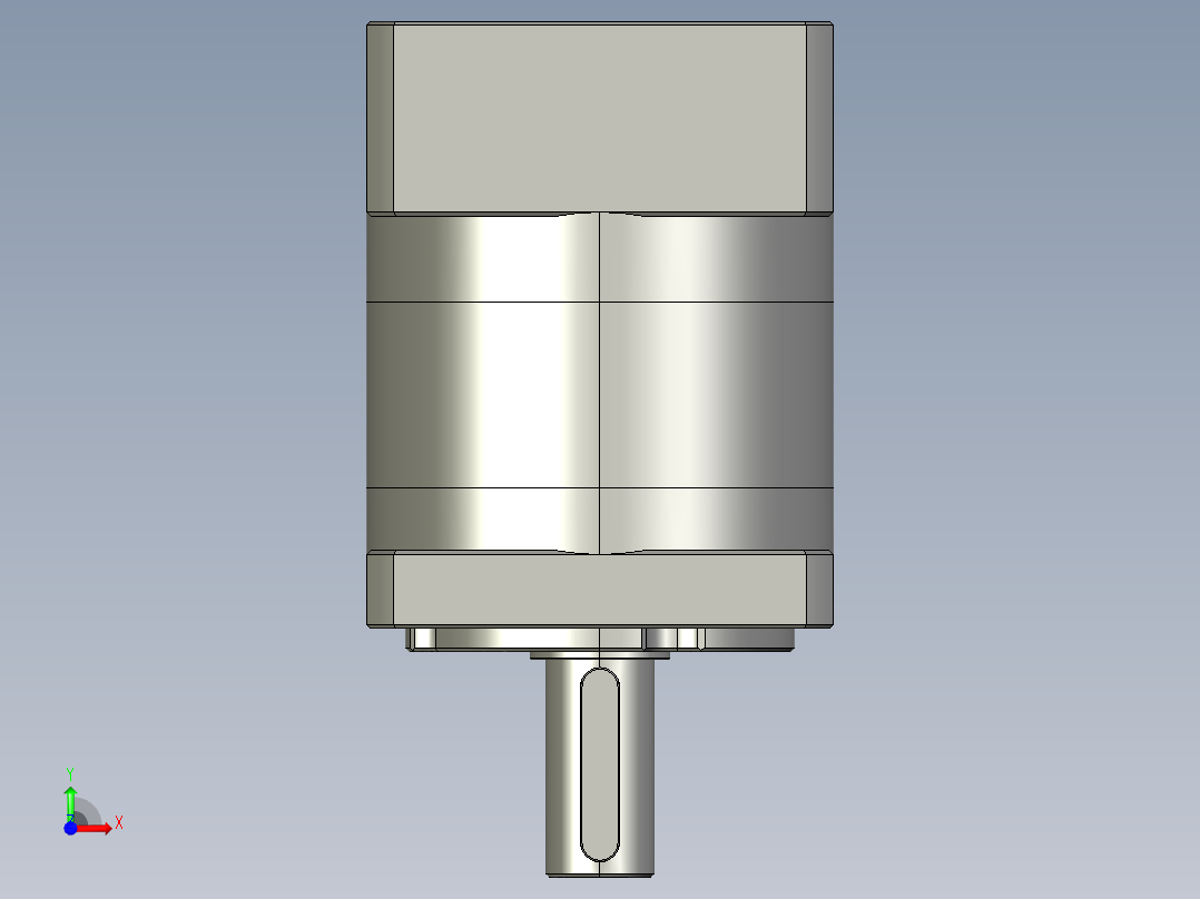 齿轮行量减速机PLF60-10-S2-P2前视图