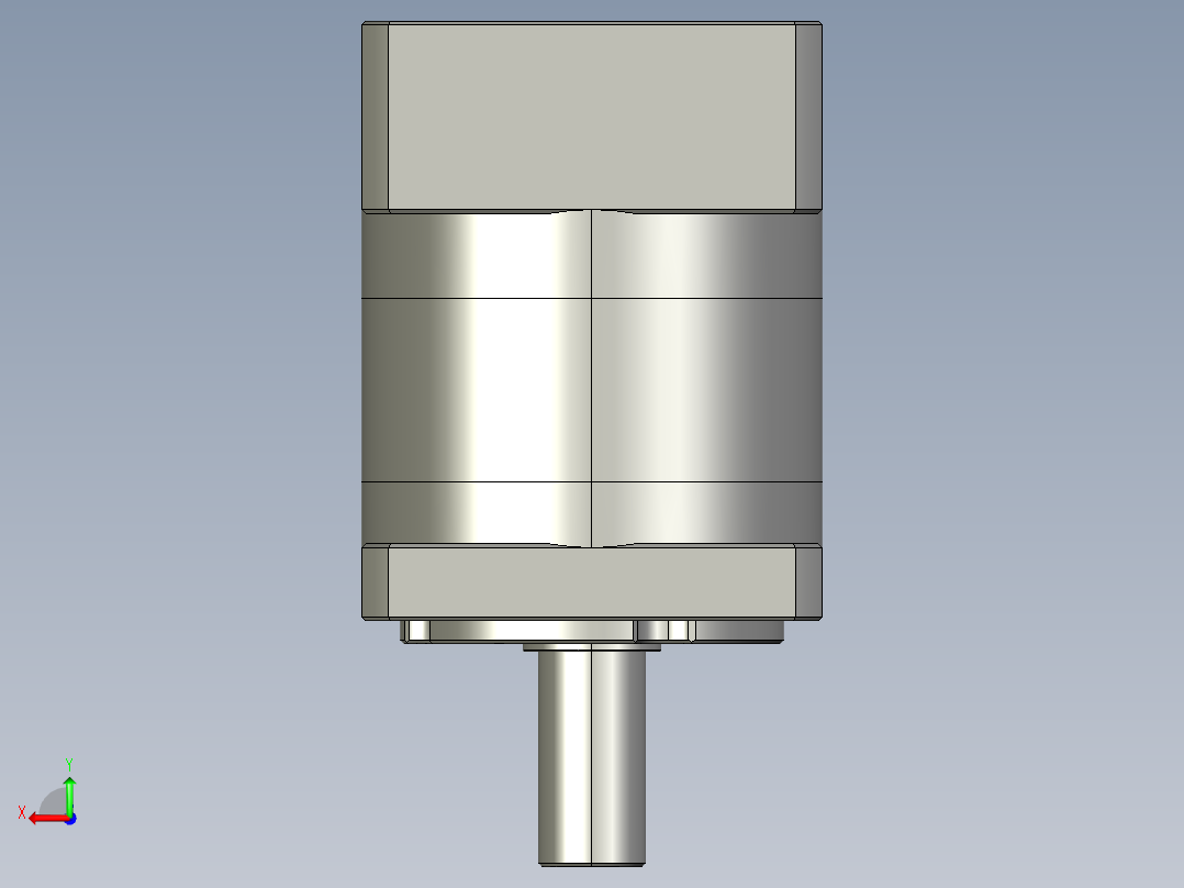 齿轮行量减速机PLF60-10-S2-P2后视图