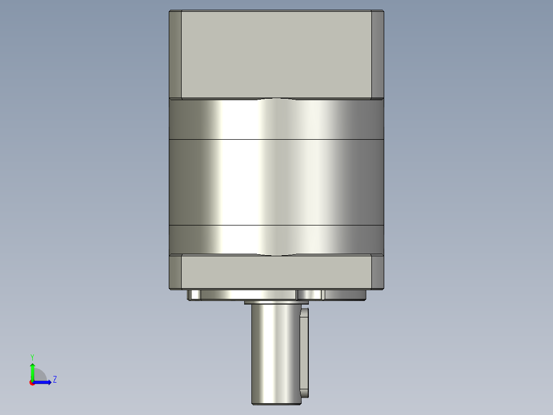 齿轮行量减速机PLF60-10-S2-P2左视图