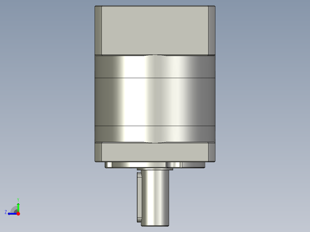 齿轮行量减速机PLF60-10-S2-P2右视图