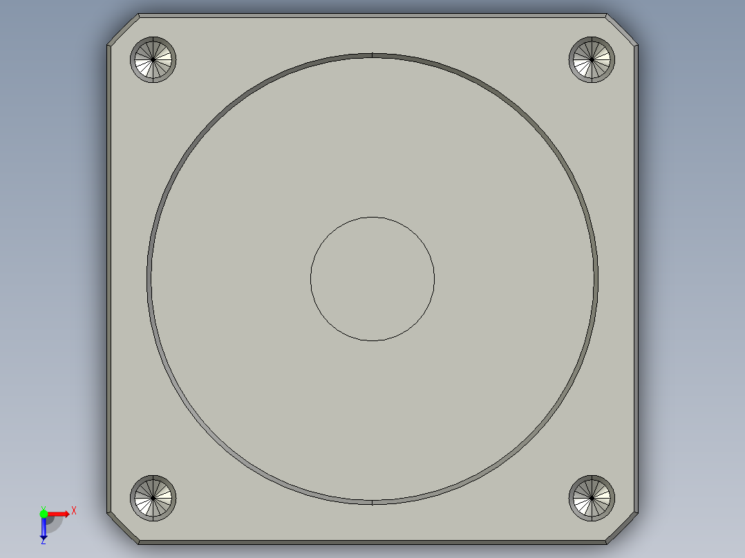 齿轮行量减速机PLF60-10-S2-P2俯视图