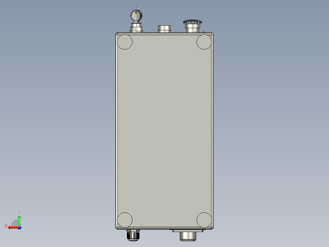 00便携式光纤电源箱后视图