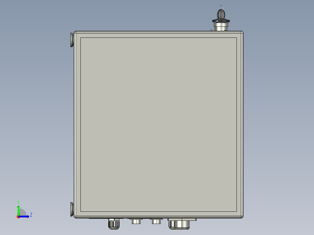 00便携式光纤电源箱左视图