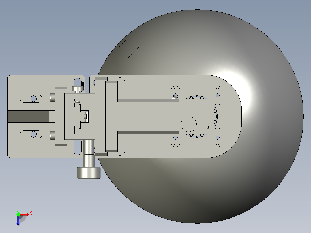 LXYC-BOSS020600-内壁端面检测机构俯视图