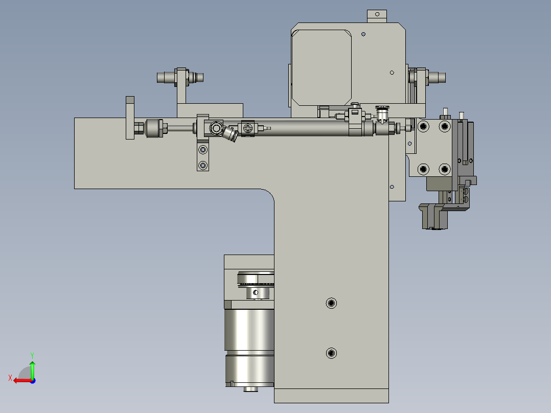 结合单元组装后视图
