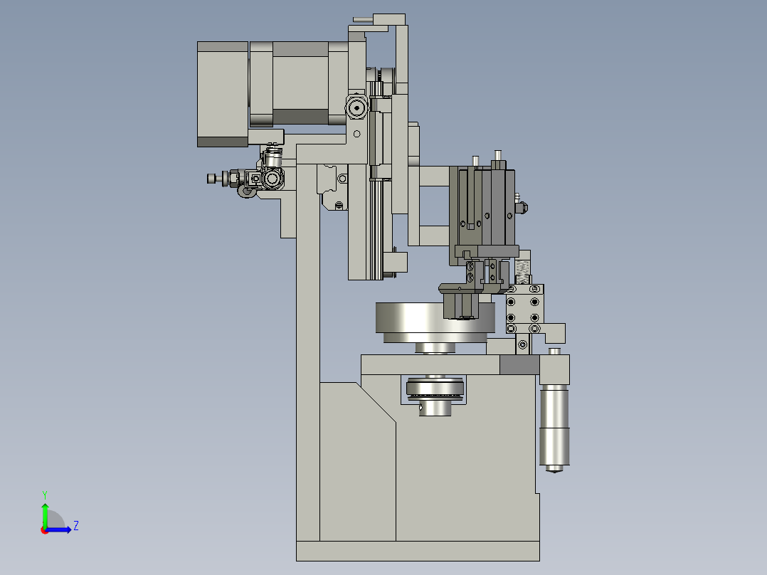 结合单元组装左视图