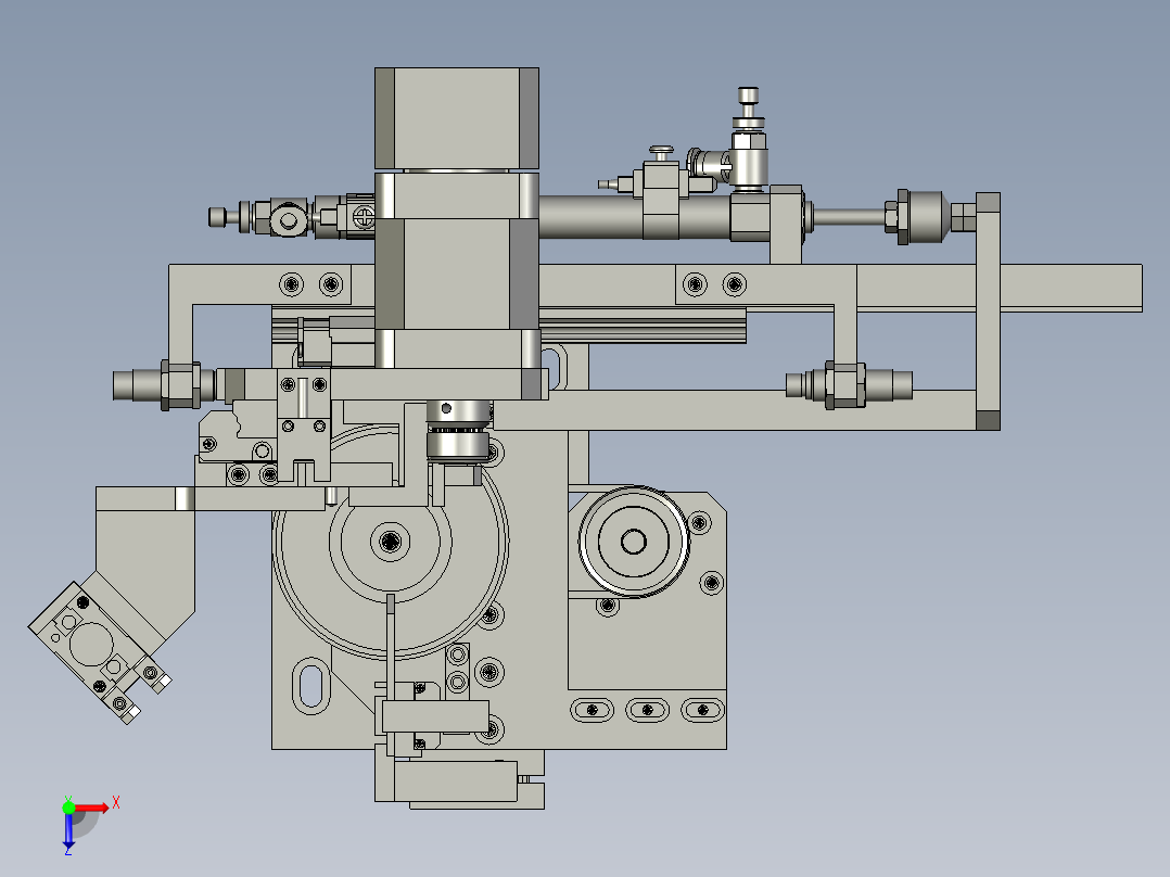 结合单元组装俯视图