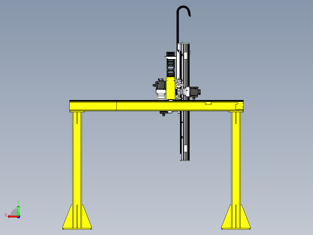 TE-桁架机械手后视图