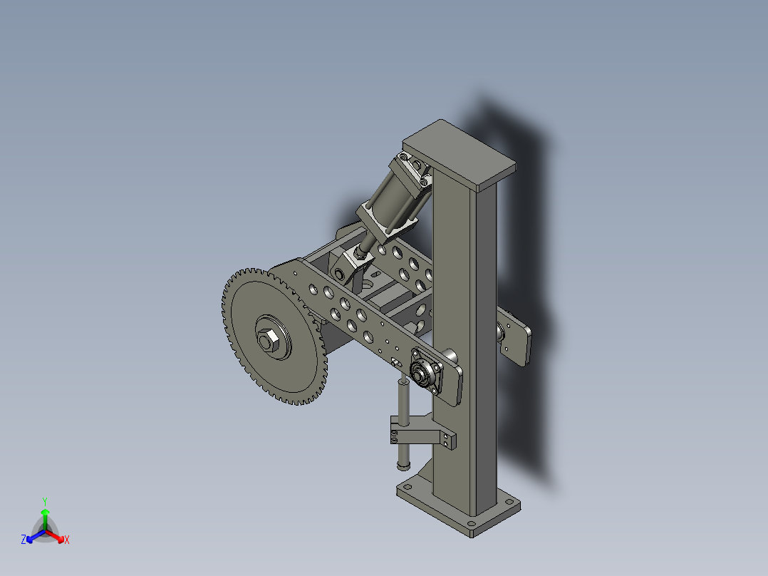 裁断部分11正等轴测图