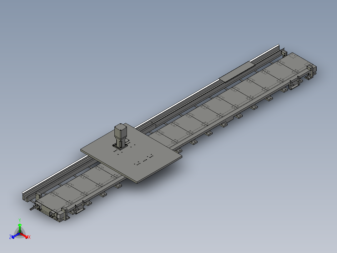 移动地轨正等轴测图