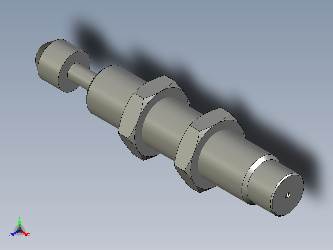 MISUMI_C-MAKC0806L_缓冲器正等轴测图