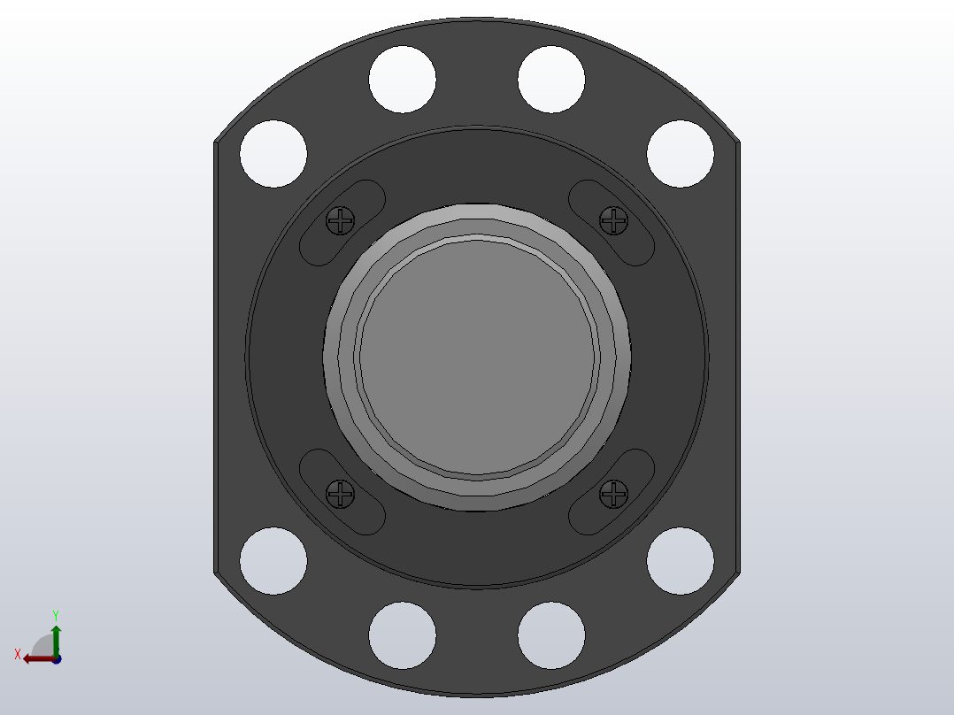 TBI滚珠丝杆╱滚珠丝杠SFA型[SFSR5005-3.8]后视图