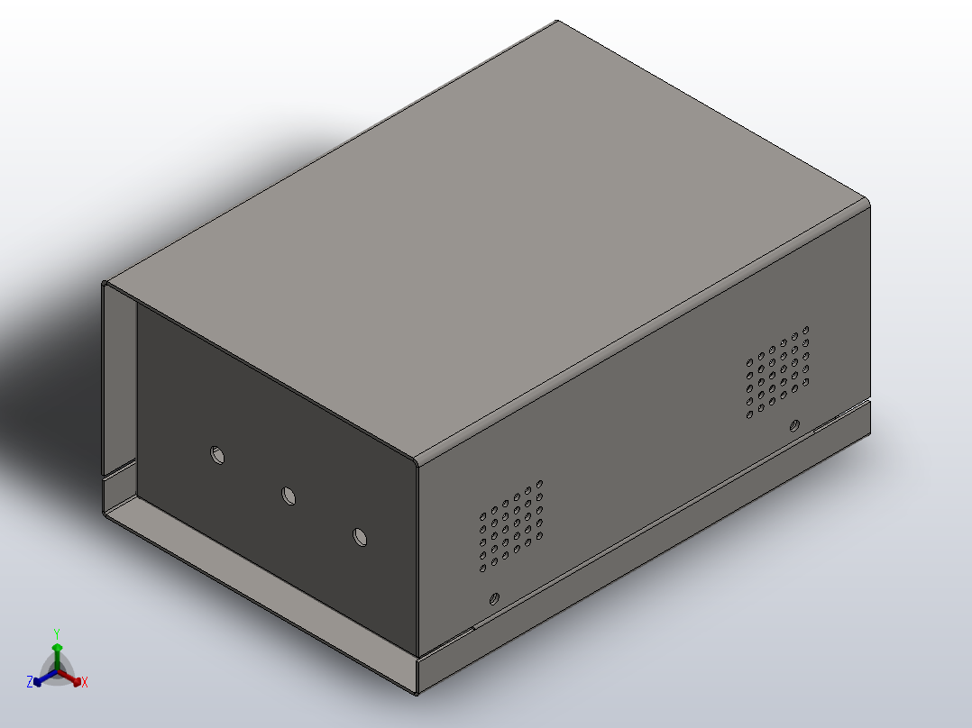 电子箱体-13正等轴测图
