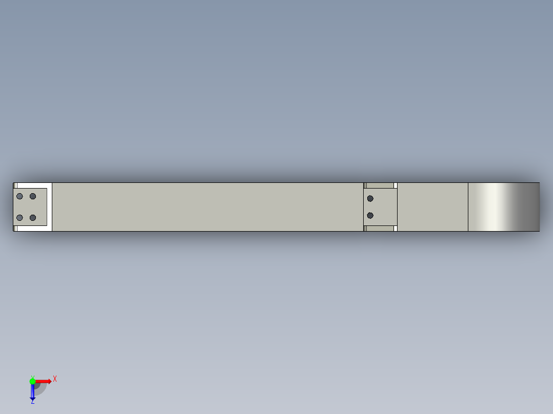 气缸自动化装配生产设备设计-MHPKS203-45-20-A(电缆保护链)俯视图