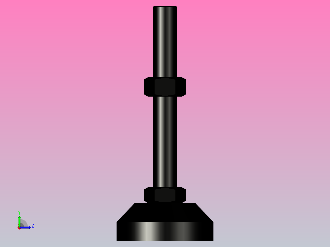 脚杯WAD72-D80-M20-L150左视图