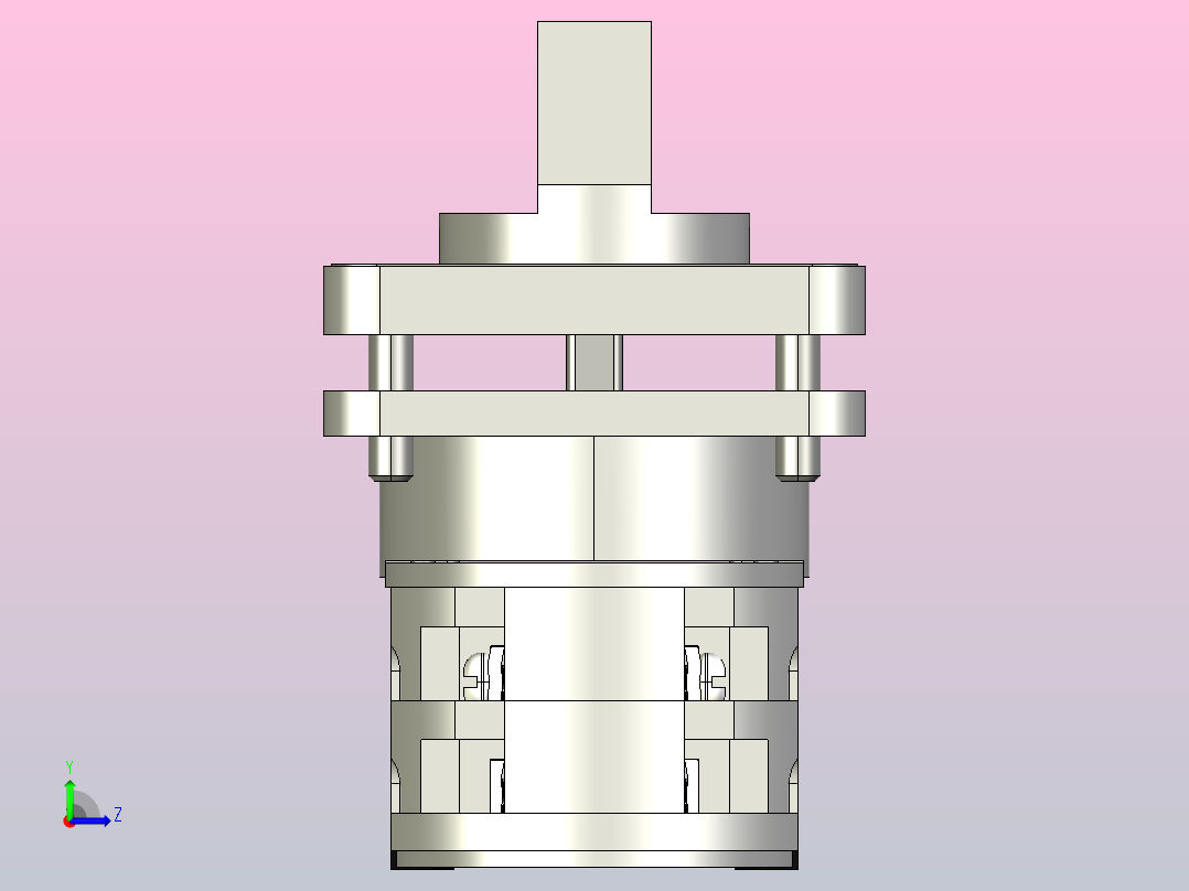 LW32-20_D111_2万能转换开关三维模型202102左视图