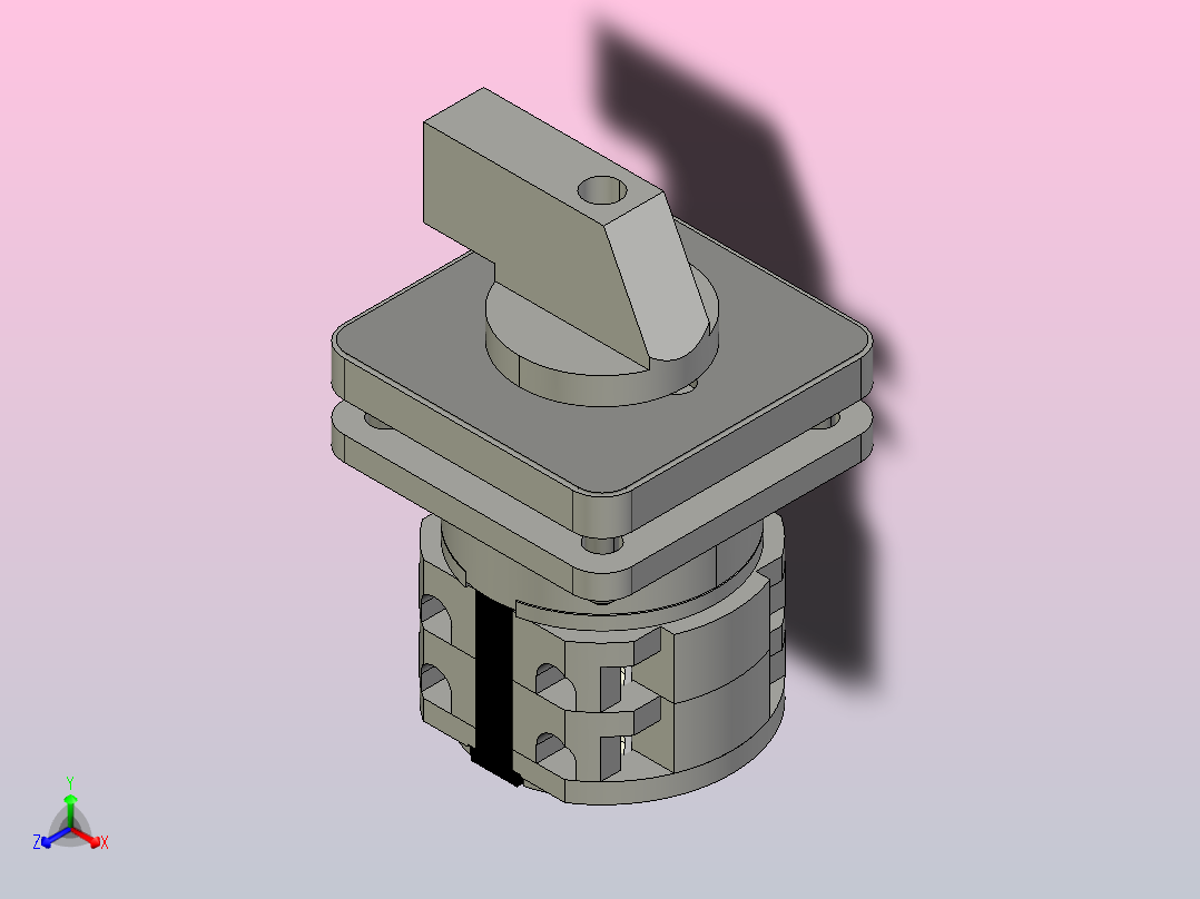LW32-20_D111_2万能转换开关三维模型202102正等轴测图