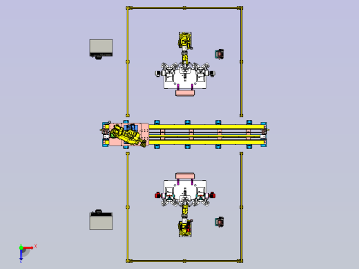 机器人自动焊接系统单元俯视缩略图
