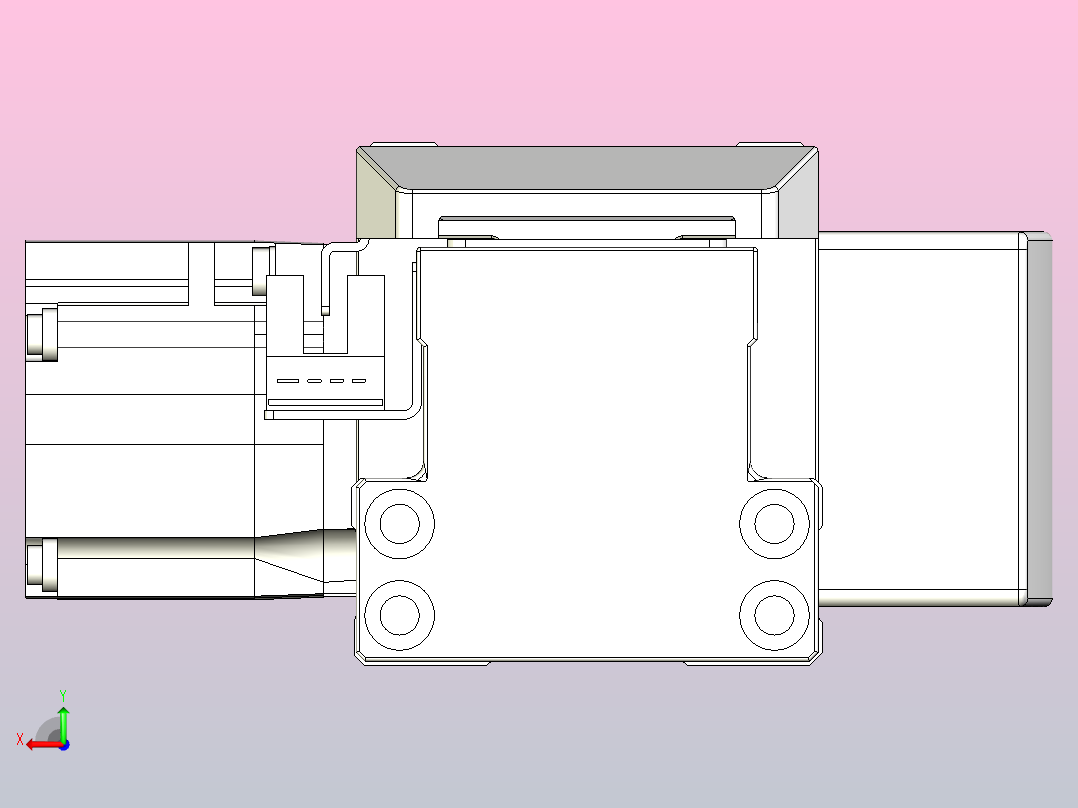皮带直线轴双滑块型TPA-GCBS-50-P42-L575-QL-M10-N3后视图