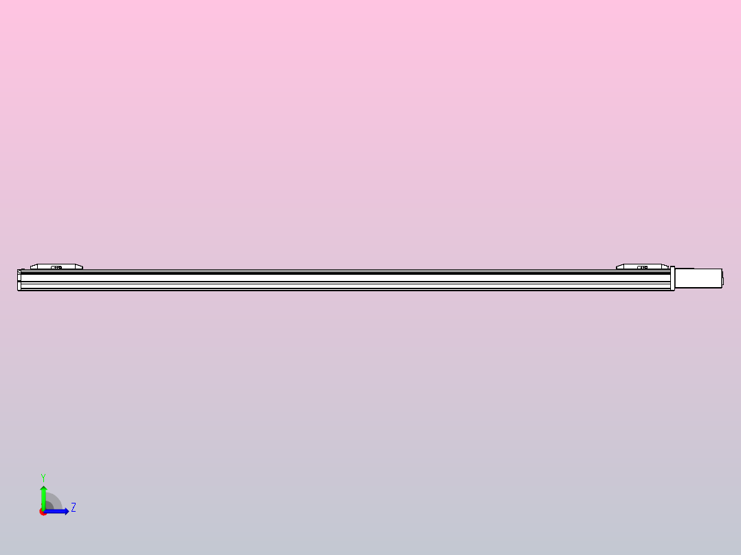 皮带直线轴双滑块型TPA-GCBS-50-P42-L575-QL-M10-N3左视图