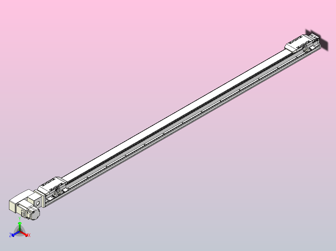 皮带直线轴双滑块型TPA-GCBS-50-P42-L575-QL-M10-N3正等轴测图