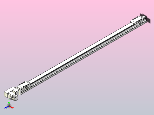 皮带直线轴双滑块型TPA-GCBS-50-P42-L575-QL-M10-N3正等轴测缩略图