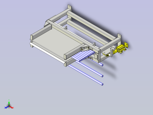 一款工件的切断3D图