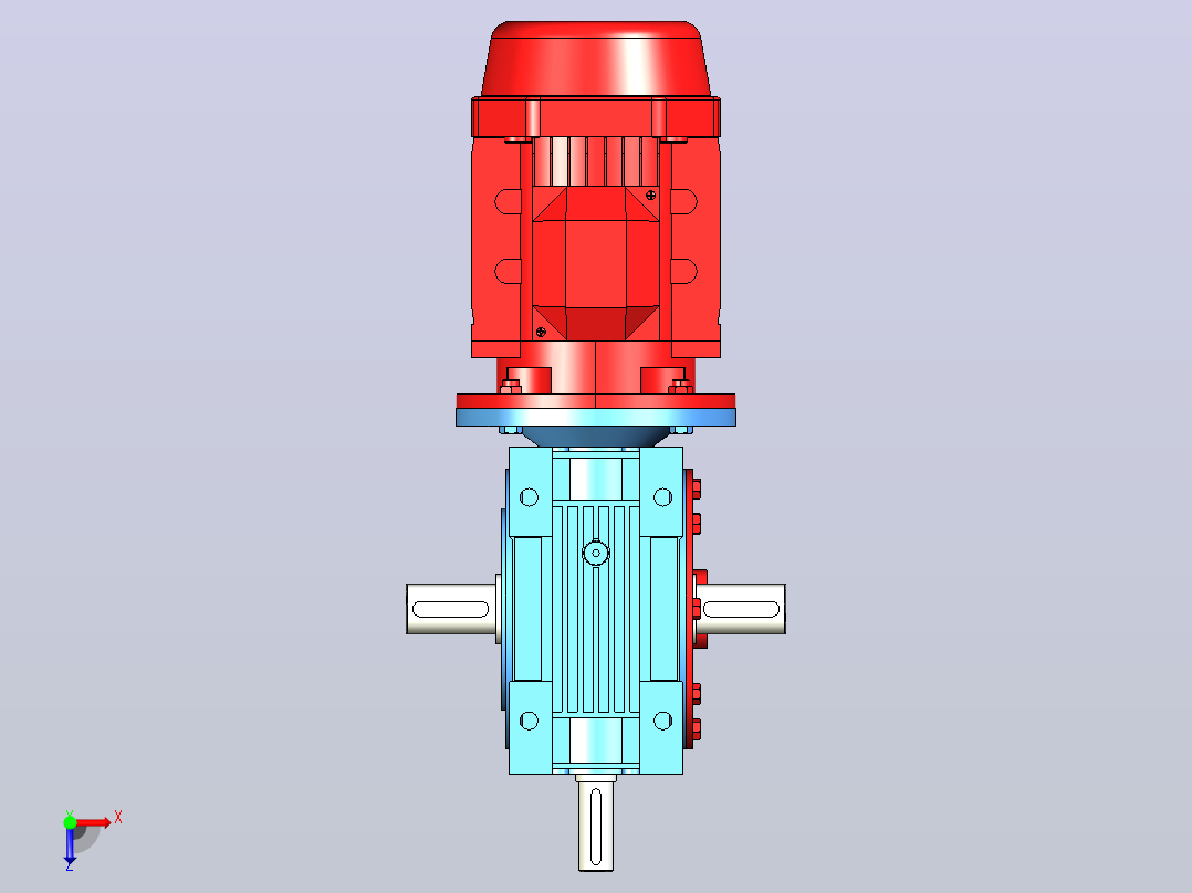 NMRV130蜗轮蜗杆减速机[RV130-E-60-4kW-A1-SZ]俯视图