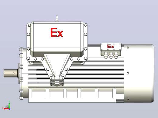 YB2系列高压隔爆型三相异步电动机（10kV）[YB2 4502-4 WF1]后视缩略图
