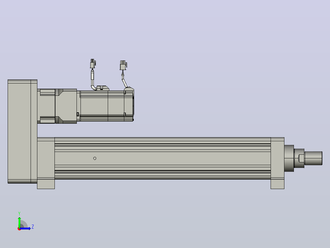 轻载电动缸TPA-ESR100-3210C-L400-MR-LB-W-P75-JX-C3左视图