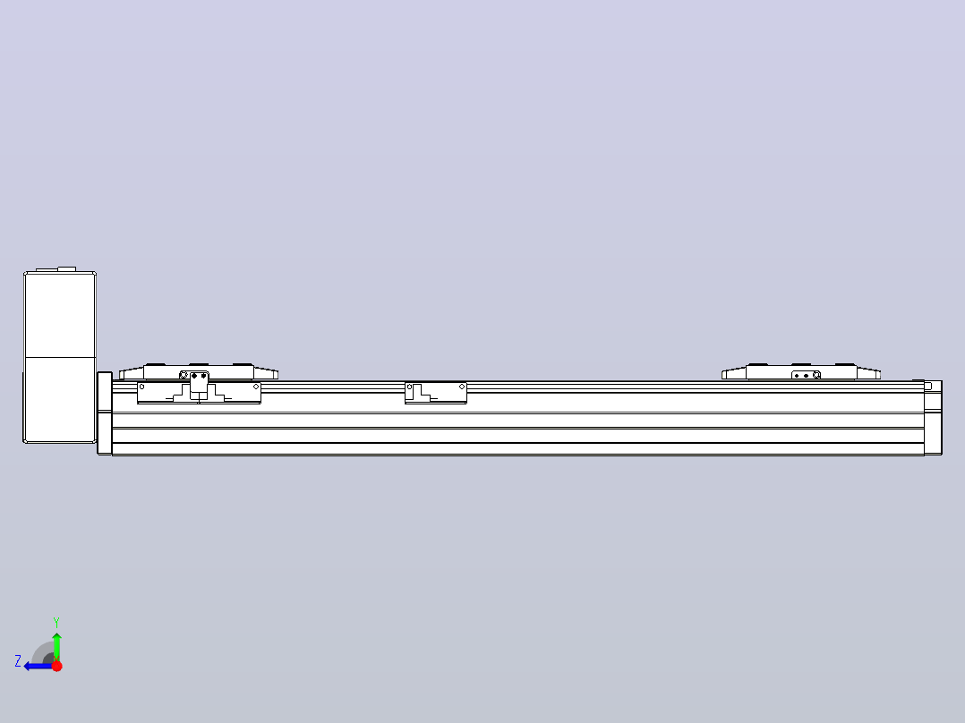 皮带直线轴双滑块型TPA-GCBS-80-P60-L175-RU-M20-N3右视图