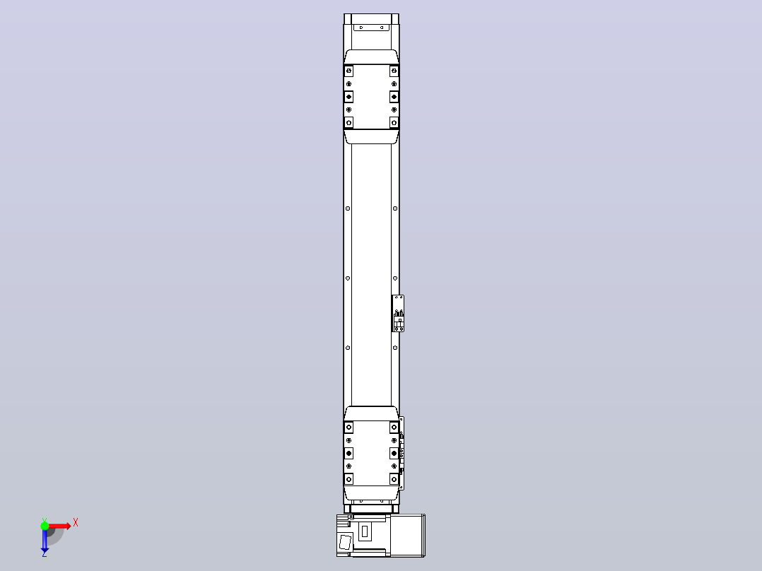 皮带直线轴双滑块型TPA-GCBS-80-P60-L175-RU-M20-N3俯视图
