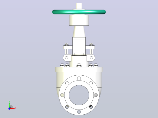 GQ47-547-6S47-9B47H-Y-25 轨道式球阀[150]前视缩略图