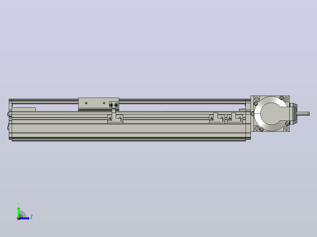 MT75BT半封闭皮带滑台[MT75BT.L80.200.RT.P40.C3]左视图