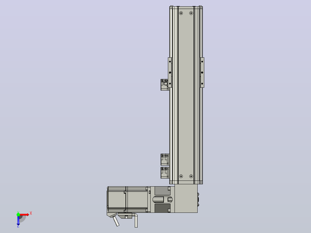 MT75BT半封闭皮带滑台[MT75BT.L80.200.RT.P40.C3]俯视图