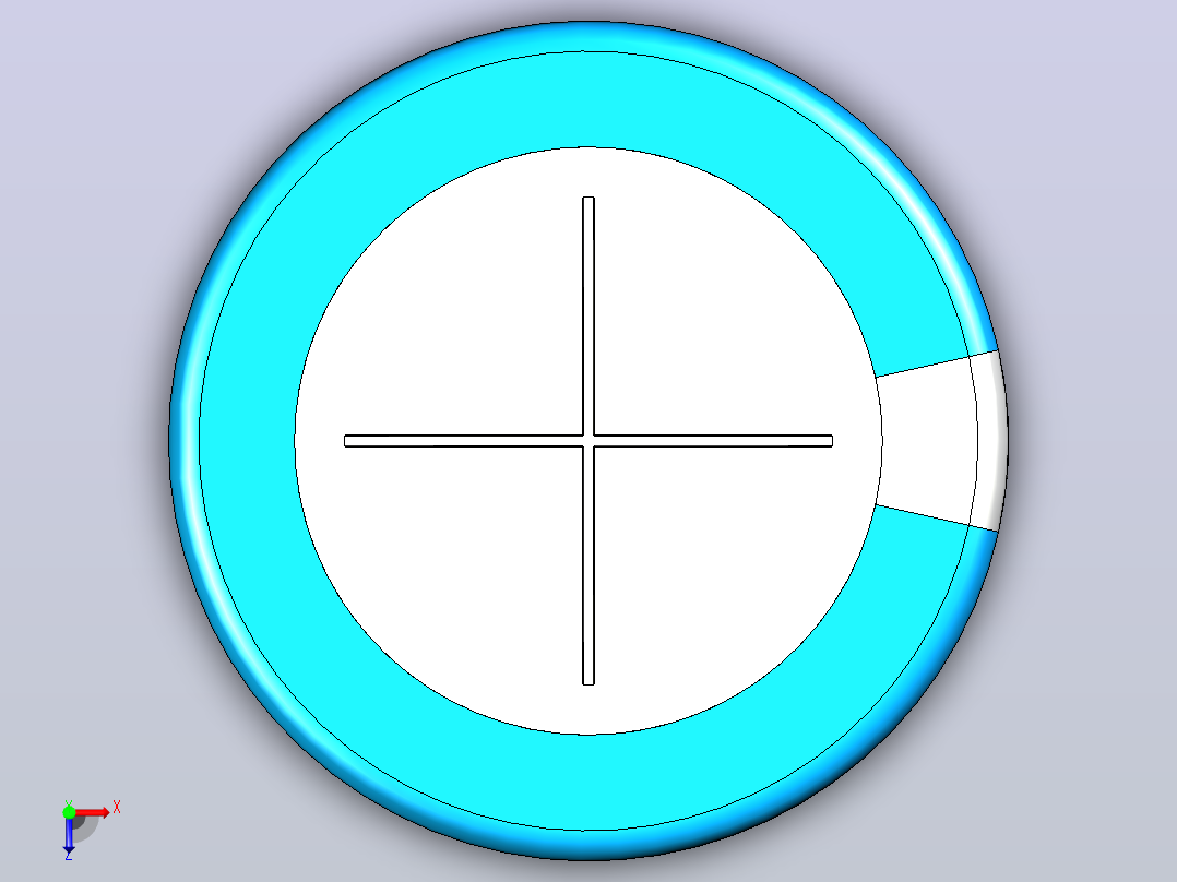 25 x 40蓝白底片电解电容器俯视图