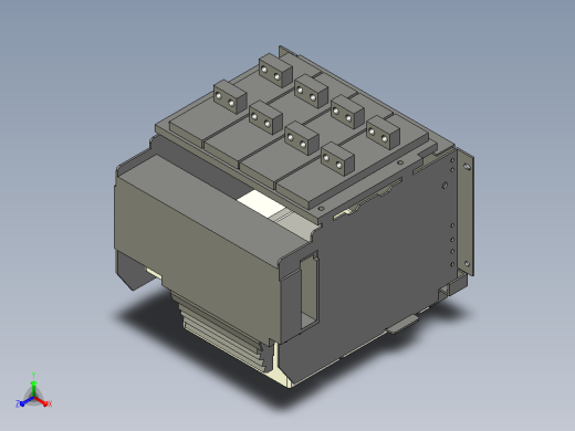 NXA16N_H16 4P抽屉式万能式断路器三维模型202212