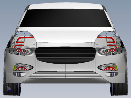 沃尔沃S60轿车3D模型车左视缩略图