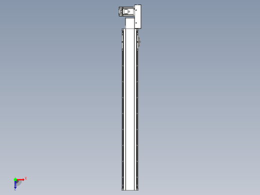 皮带直线轴半封闭可选导轨TPA-HNB-105D-90-L800-ML-C-P20-N3俯视缩略图