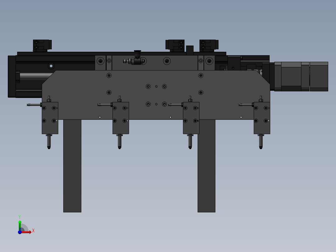 伺服搬运检测机构sw18前视图