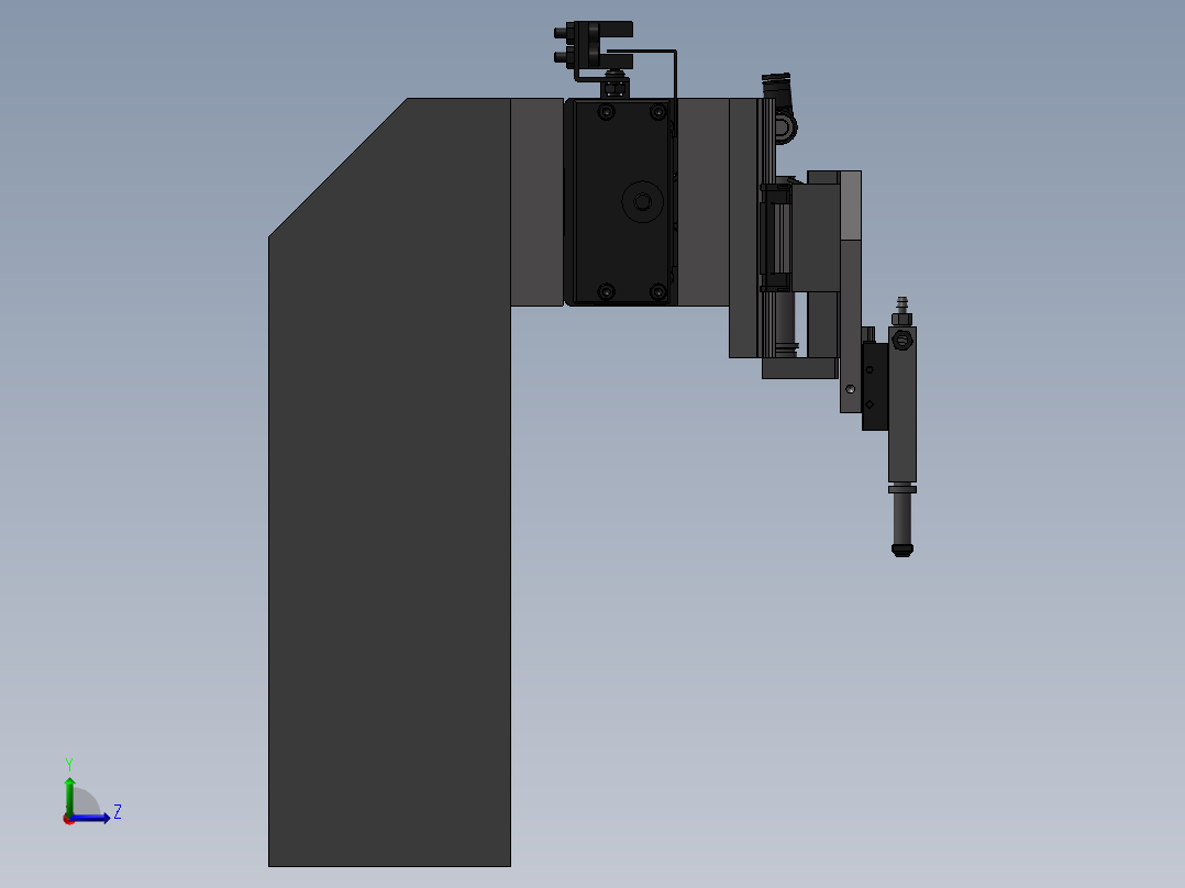 伺服搬运检测机构sw18左视图