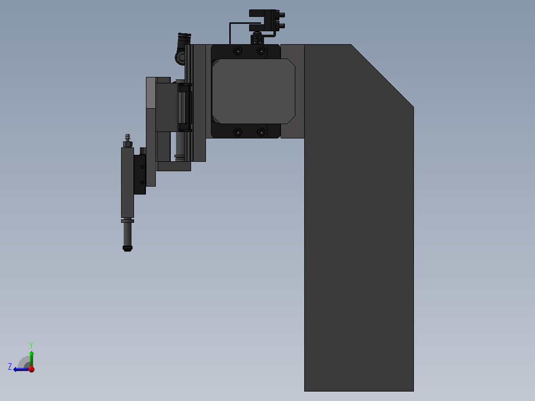 伺服搬运检测机构sw18右视图