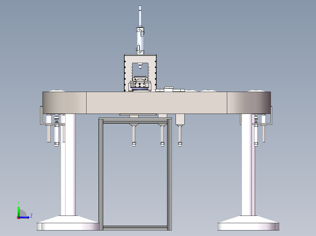 日立环行线四方环形输送线（sw18可编辑+工程图）左视图