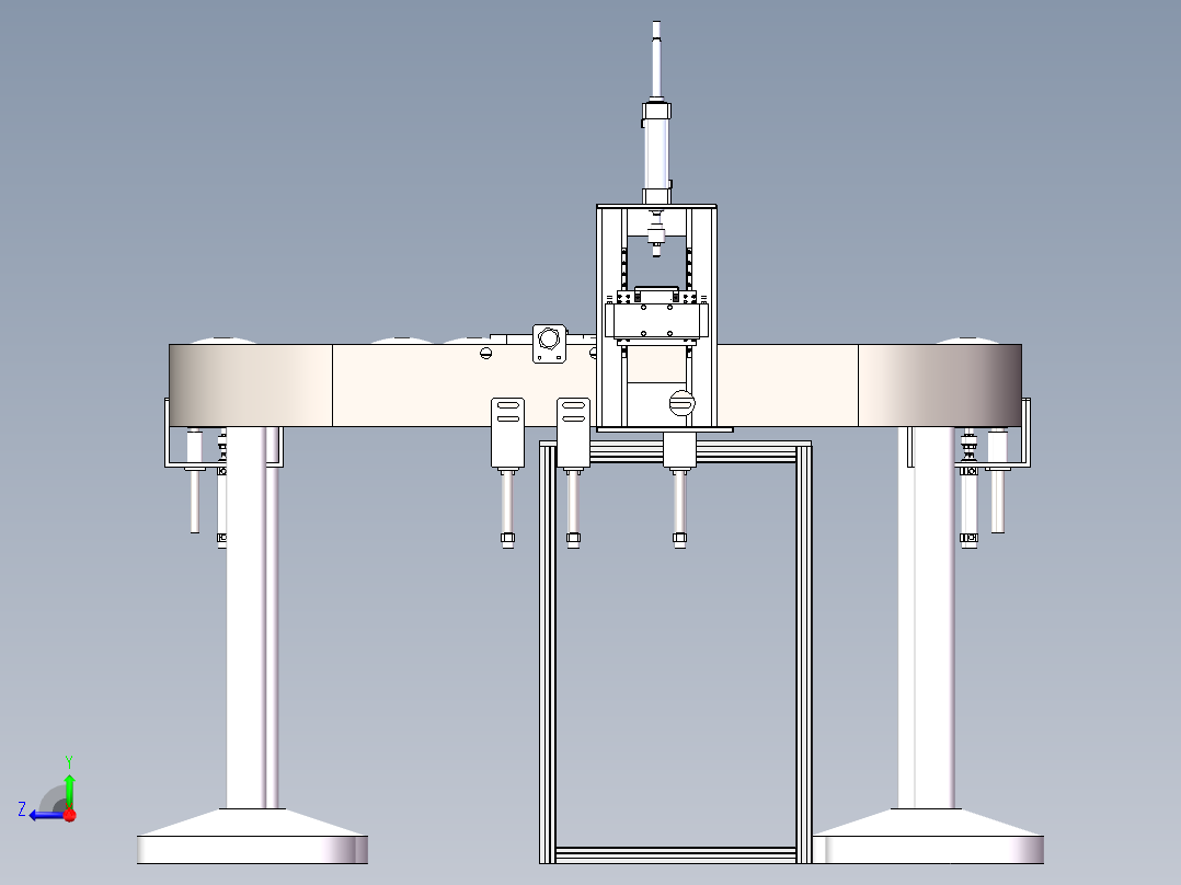 日立环行线四方环形输送线（sw18可编辑+工程图）右视图